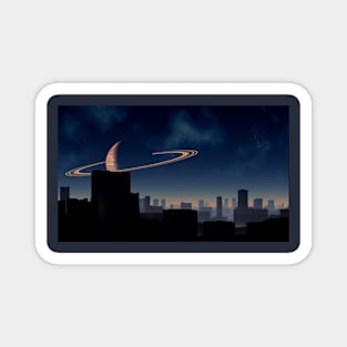 Titan City Skyline Magnet