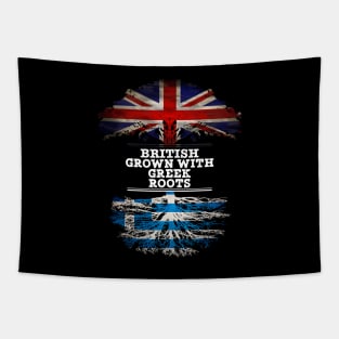 British Grown With Greek Roots - Gift for Greek With Roots From Greece Tapestry