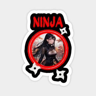 Ninja Target Love Cute Anime Girl Magnet