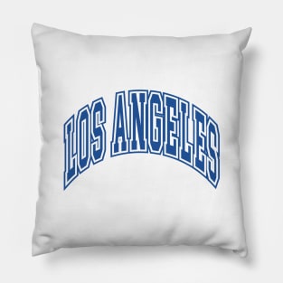 Los Angeles - Block Arch - White/Blue Pillow