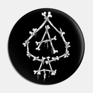 Ace of Spades-Crossed Bones-Gambling-Death Card Pin