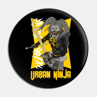 Urban Ninja Girl Pin