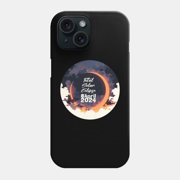 Stunning Solar Eclipse, Total Solar Eclipse Astronomy Art Phone Case by Moonfarer