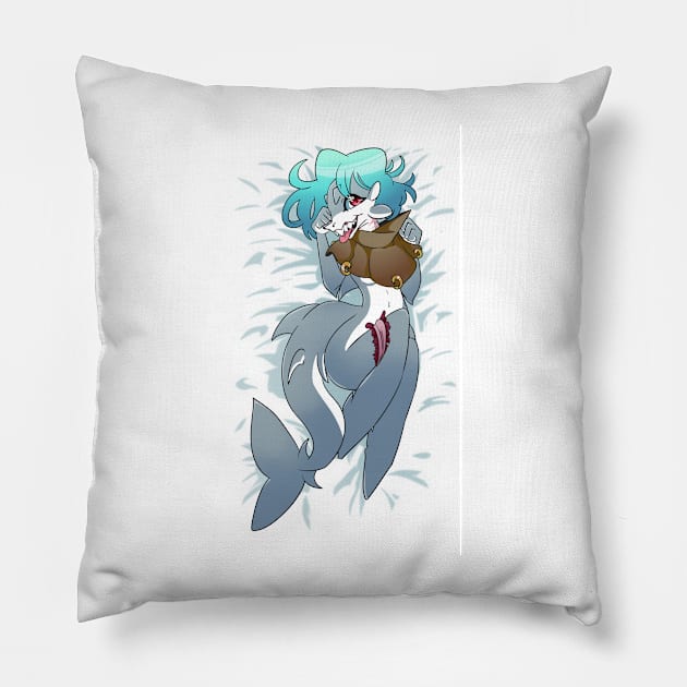 Anthro Shark Furry Fiona DAKI Pillow by kelsmister