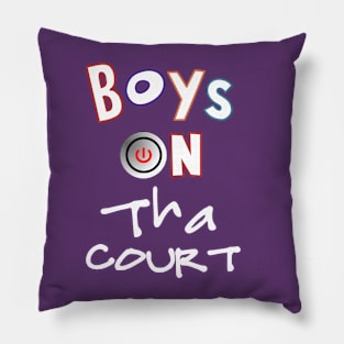 Boys On Tha Court Crew Style Basketball Tee Pillow