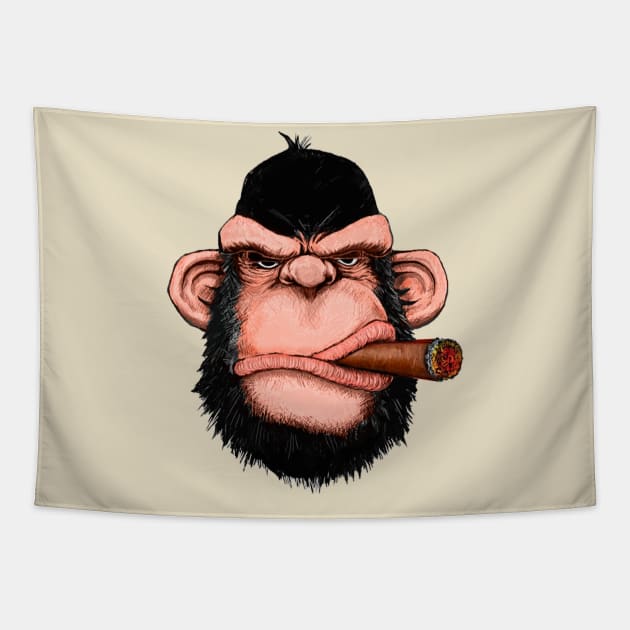 Ape Boss Tapestry by NeilGlover