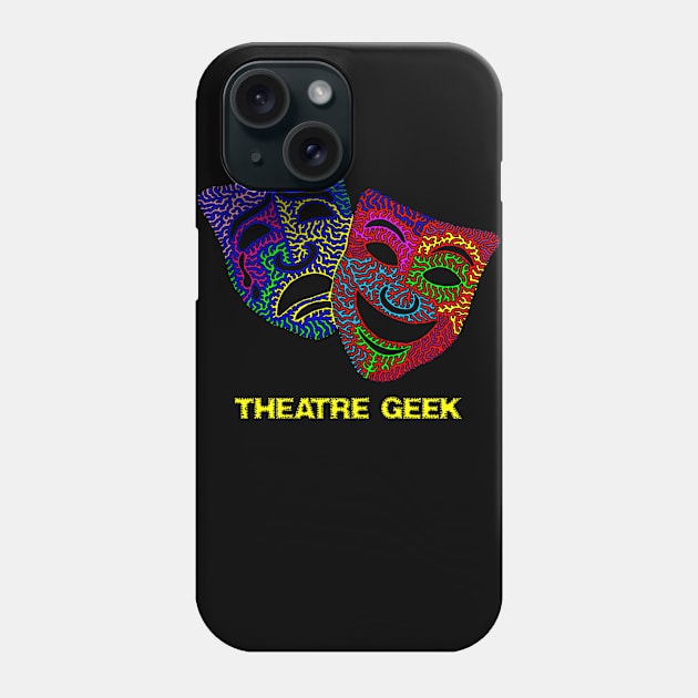 Theatre Geek - Comedy & Tragedy Masks Phone Case by NightserFineArts