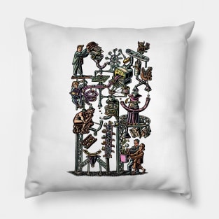 Complicated Business Machine Pillow