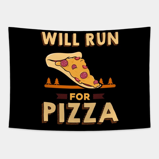 Will run for pizza Tapestry by captainmood