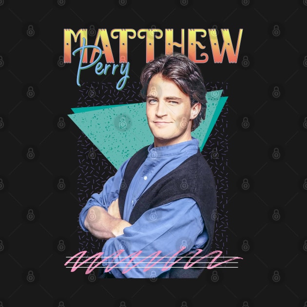 Matthew Perry 1987s Retro Aesthetic Fan Art by Piomio