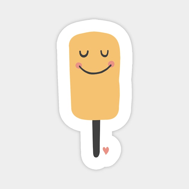 the happy popsicle Magnet by spaghettis