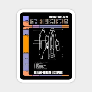 Computer Readout Showing NextGen Disruptor Magnet