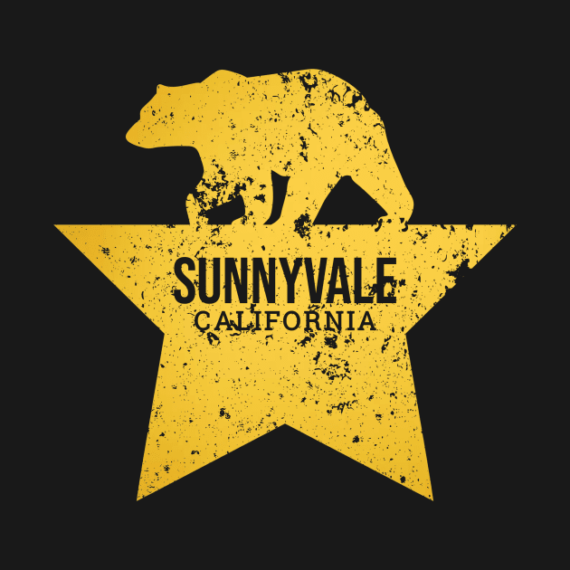 Sunnyvale California Star Bear by urban-wild-prints