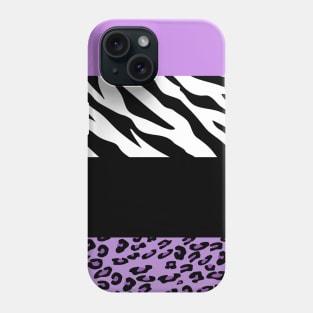 Leopard Print, Zebra Print, Animal Print, Purple Phone Case