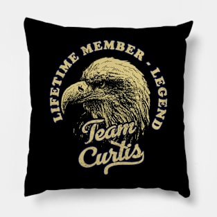 Curtis Name - Lifetime Member Legend - Eagle Pillow