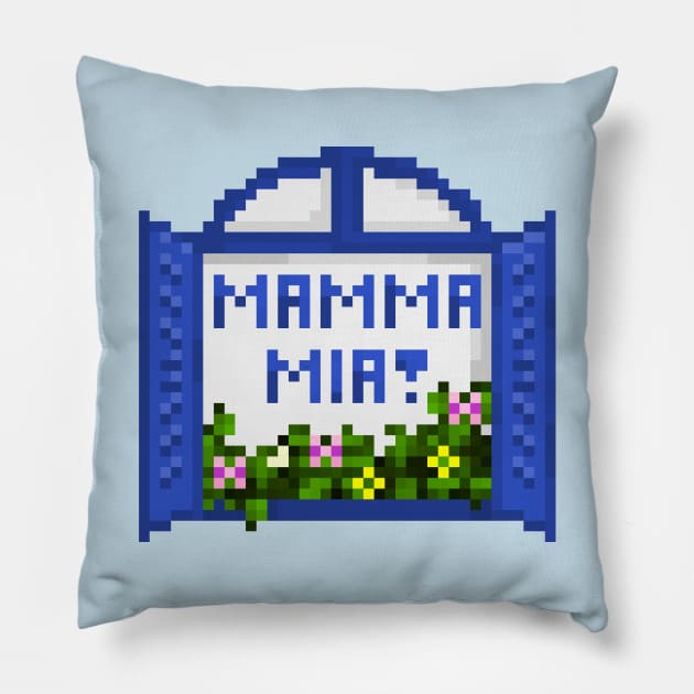 Mamma Mia! Pillow by Nelelelen