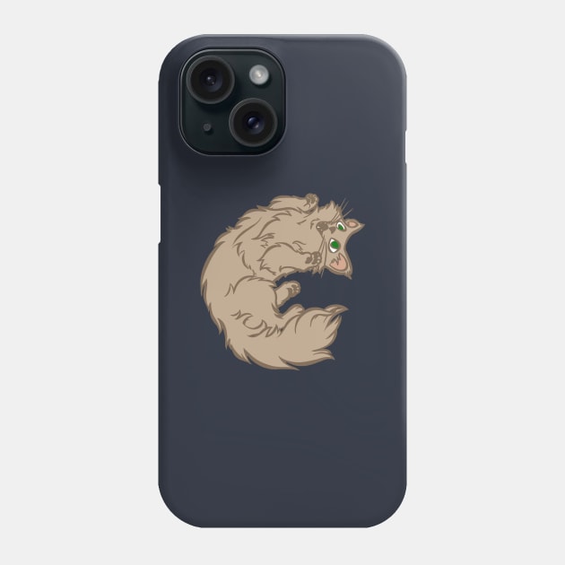 Ready to Play--Longhaired Cream Cat Style Phone Case by RJKpoyp