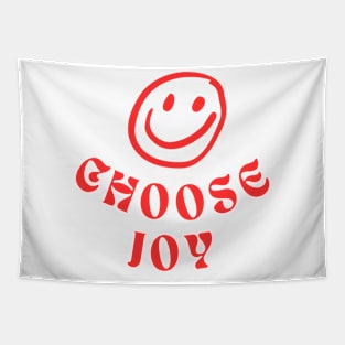 Choose Joy Smile Happy Back Tapestry