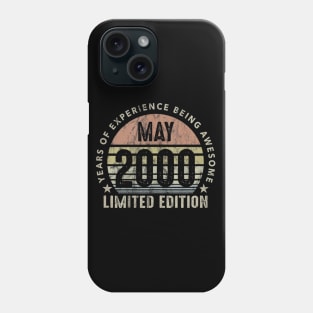 Born In May 2000 Vintage Sunset 20th Birthday All Original Phone Case