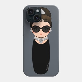 Kokeshi Audrey Hepburn in Breakfast at Tiffanys Phone Case