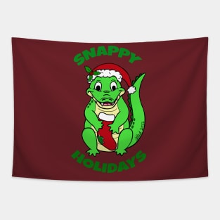 Christmas Gator Cutie Tapestry