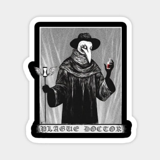 plague doctor in forest Magnet