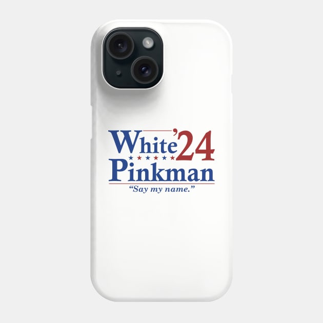 Walter White and Pinkman 2024 Election - Funny Election Phone Case by LMW Art