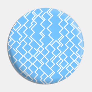 Electrifying Lines  - white zigzag on blue background Pin