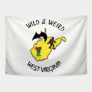 Wild & Weird West Virginia (Monster Trio) Tapestry