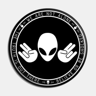 Alien Shocker (Dark Background) Pin