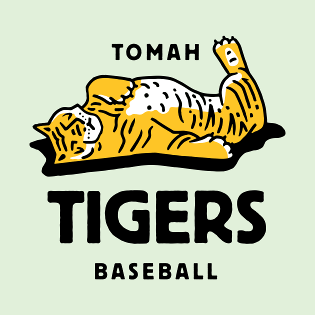 Tomah Tigers - Sleeping Tiger (light) by Northwoods Baseball Sleep Radio