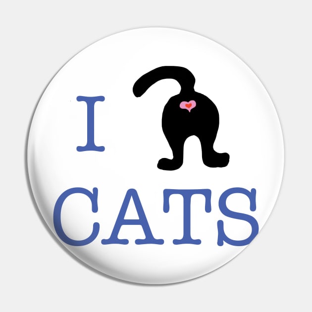 I Love Cats Pin by ckrickett