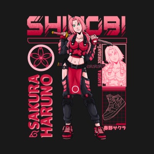 Tactical Shinobi Agent Sakura T-Shirt