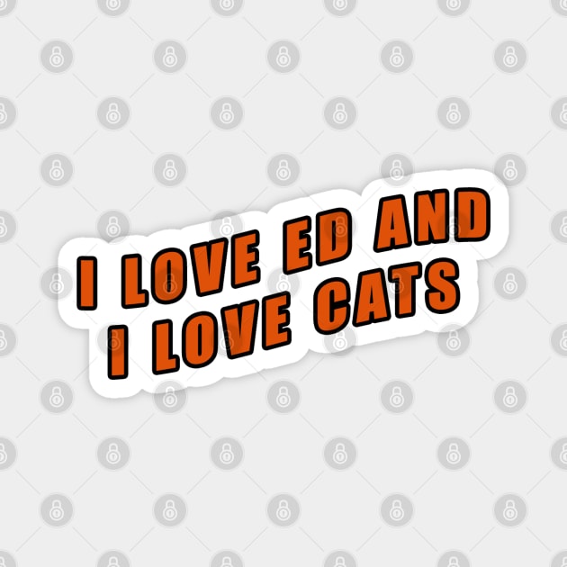 Ed and cats sticker Magnet by cozystore