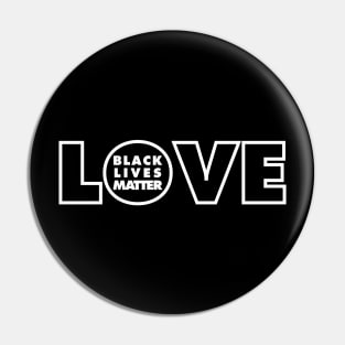 LOVE BLACK LIVES MATTER Pin