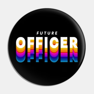 future officer in gradient color Pin