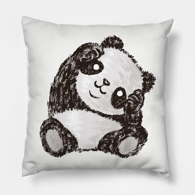 Cute panda Pillow by sanogawa