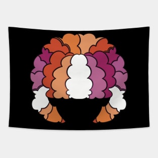 Afro hair discreet  Flag Tapestry