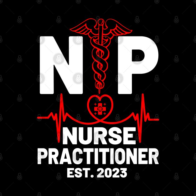 NP Nurse Practitioner Graduation RN Nurse For Nursing School by AE Desings Digital