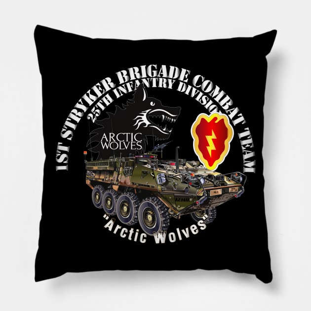 1st Stryker Bde - 25th ID - Arctic Wolves - White w Stryker Pillow by twix123844