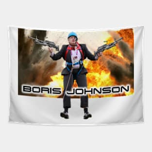 Boris Johnson - Here To Save The Day. Tapestry