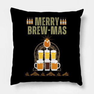 Merry Brew-Mas!  -  Funny Beer Pillow