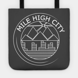 Mile High City White Tote