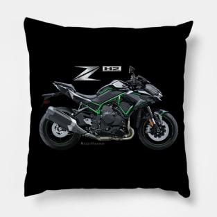 Kawasaki Z H2 20 black, sl Pillow