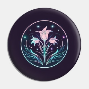 Round Leaf Bellflowers Pin