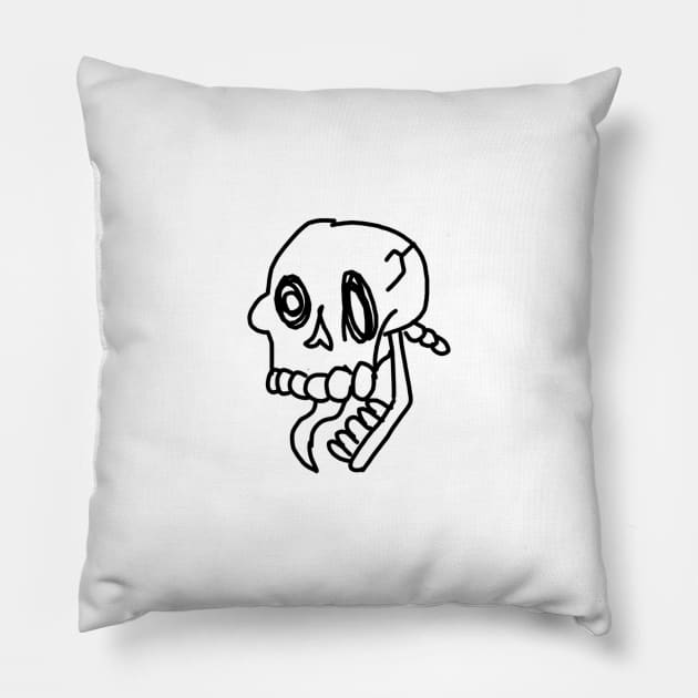 skelly Pillow by the doodler