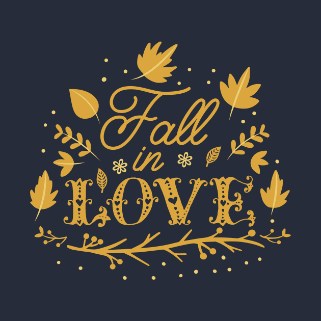 Fall in Love Shirt - Fall Shirts - Fall Tshirts - Fall Womens Shirts - Graphic Tee - Womens Graphic Tee - Cute Fall Shirts by Wintrly