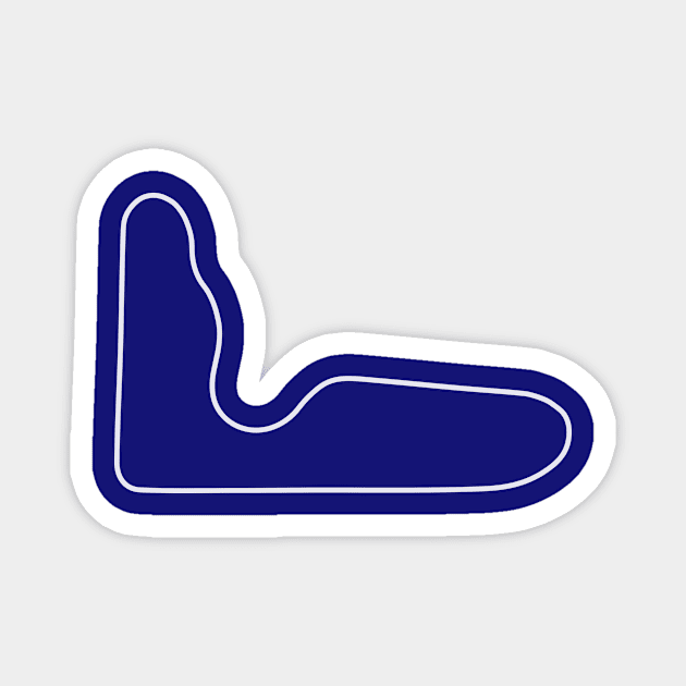Wanneroo Raceway [outline] Magnet by sednoid