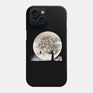 Moon cat graphic design Phone Case