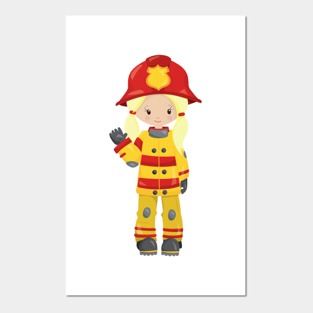 Girl Fireman, Female Firefighter, Blonde Hair - Girl Fireman - Posters and Art Prints | TeePublic Girl Fireman, Female Firefighter, Blonde Hair - Girl Fireman - Posters and Art Prints | TeePublic